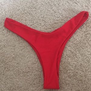 Red bikini bottoms